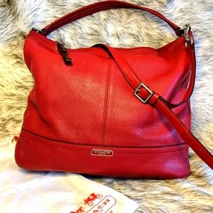 Coach Park Leather Hobo F23293 in Black Cherry
